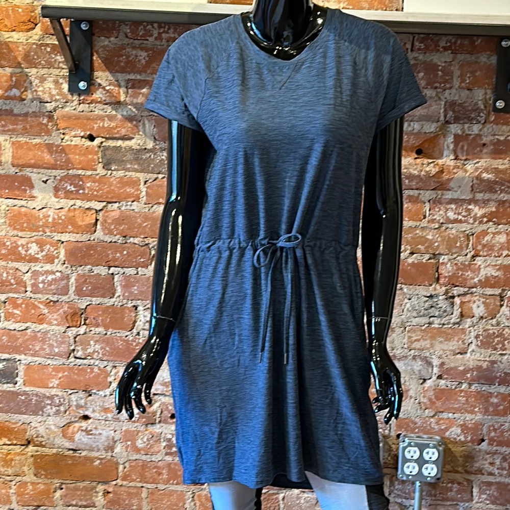 New Kyodan Outdoor Eden Blue Jersey Knit T-shirt Drawstring Waist Dress